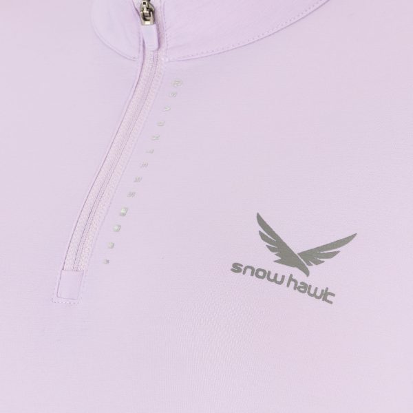 women’s short-sleeve half-zip Snowhawk T-shirt, code 2358B