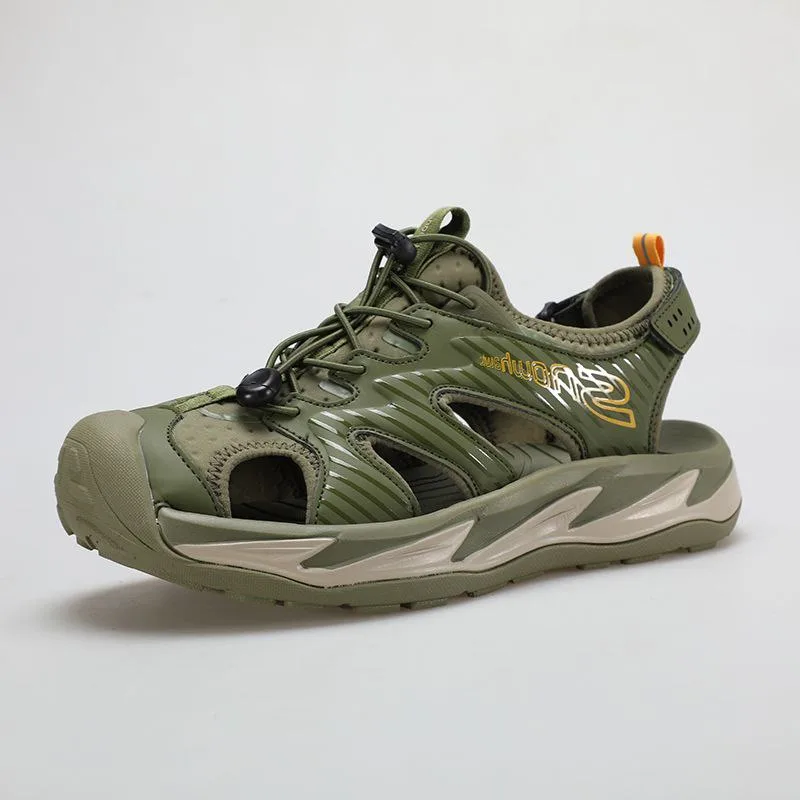 Snow hawk Men’s Closed Toe Hiking Sandals Capri Model, High-Performance Adventure Sandals, Anti-Slip, Durable, Lightweight, Comfortable, Washable, Adjustable Strap, Sports Sandals, Summer, Travel, Outdoor, Beach and Water Sandals(Code SN-S1280M) - Image 1