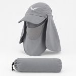 Snow hawk Sun Visor Cap Hat Outdoor Sun Protection with Removable Ear Neck Flap Cover UV Protection Cap for Men Women, Hiking, Outdoor Work (Code SN-C2164) - Image 6