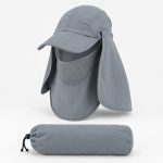 Snow hawk Sun Visor Cap Hat Outdoor Sun Protection with Removable Ear Neck Flap Cover UV Protection Cap for Men Women, Hiking, Outdoor Work (Code SN-C2164) - Image 4