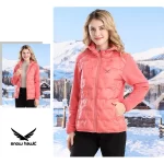 Snow hawk women's lightweight down jacket winter puffer code 68582