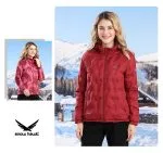 Snow hawk women's double sided lightweight down jacket winter puffer code 68589 - Image 4