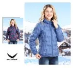 Snow hawk women's double sided lightweight down jacket winter puffer code 68589 - Image 5
