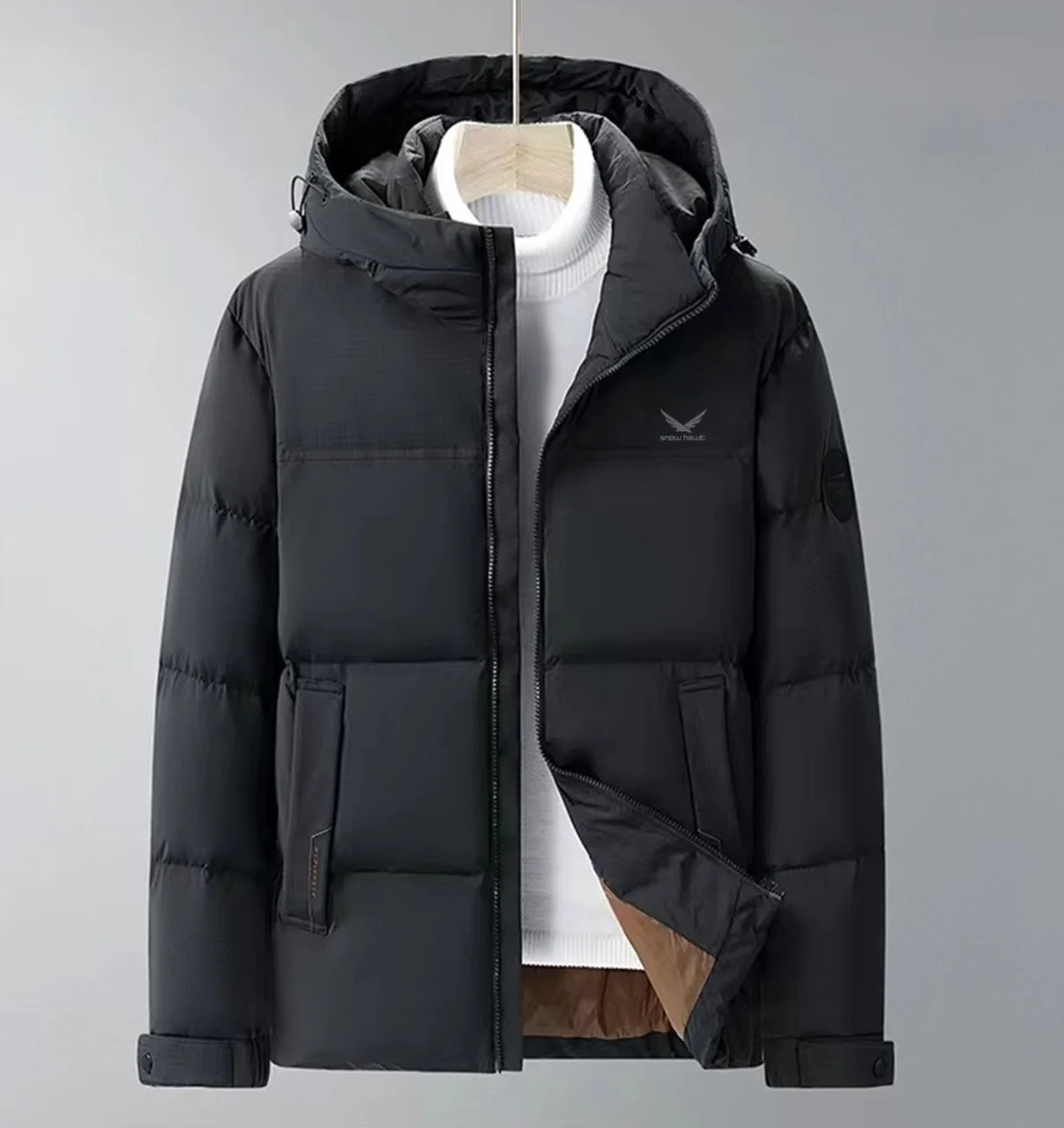 Snow hawk men's heavy down jacket code 88161 - Image 2