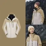 Snow hawk Unisex Winter Detachable 3 in 1 Two Piece Adjustable Hooded Fleece Jackets - Windproof and Waterproof Ski Jacket with Fleece Jacket - Insulated Coat for Cold Weather (Code 79817) - Image 7