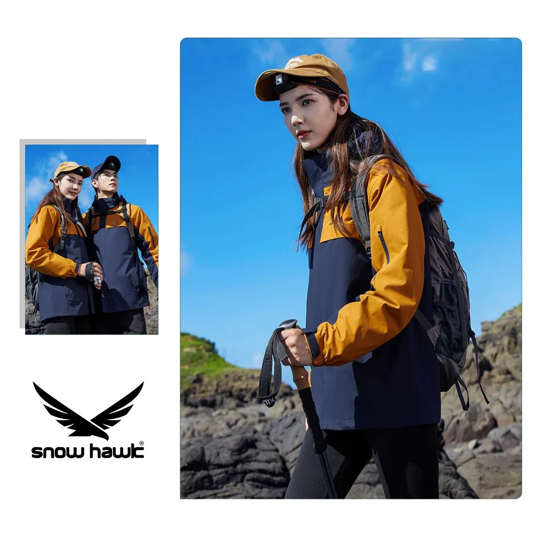 Snow hawk Unisex Winter Detachable 3 in 1 Two Piece Long Sleeve Hooded Fleece Jacket - Windproof and Waterproof Ski Jacket with Fleece Jacket - Insulated Coat for Cold Weather (Code 79819) - Image 5