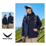 Snow hawk Unisex Winter Detachable 3 in 1 Two Piece Long Sleeve Hooded Fleece Jacket - Windproof and Waterproof Ski Jacket with Fleece Jacket - Insulated Coat for Cold Weather (Code 79819) - Image 4