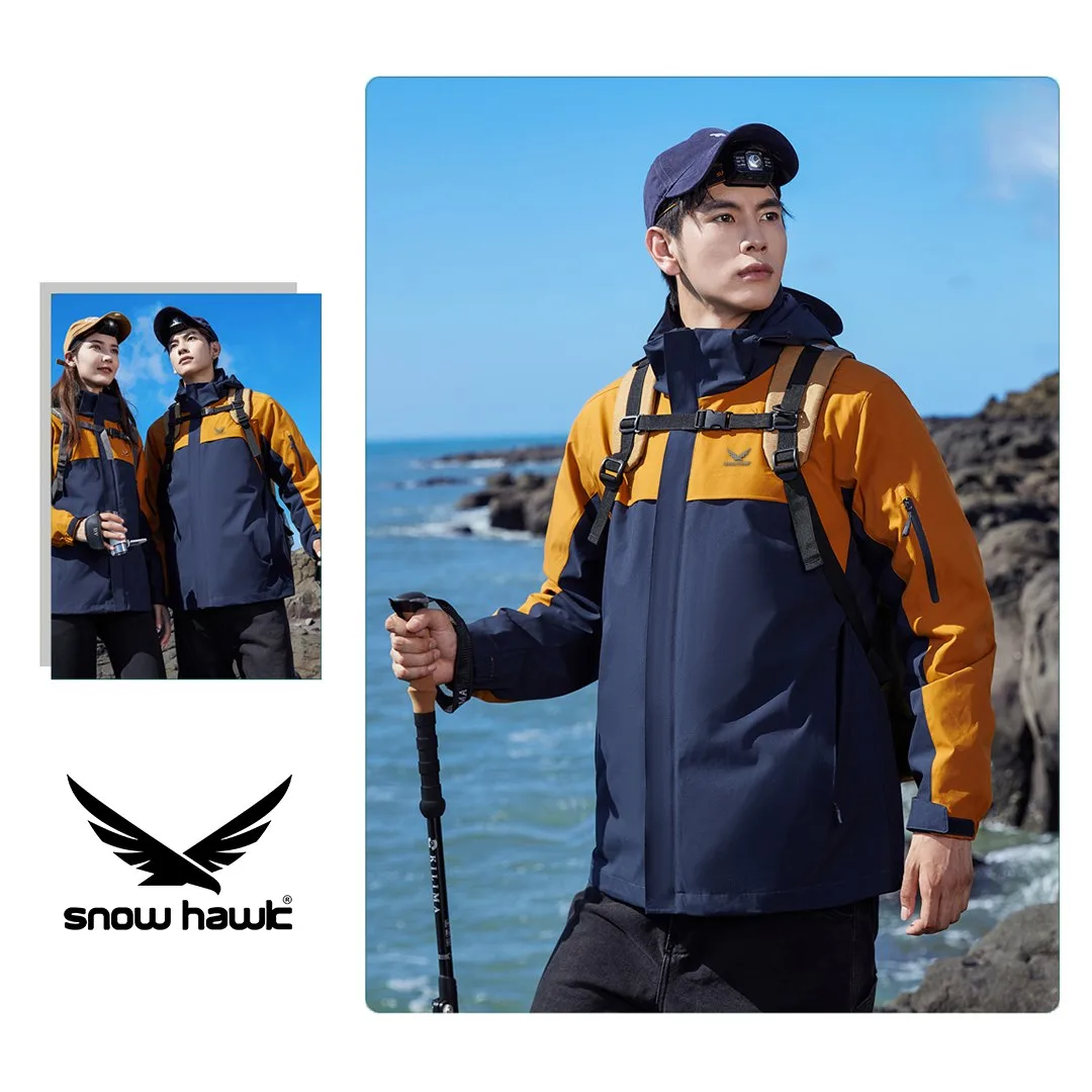 Snow hawk Unisex Winter Detachable 3 in 1 Two Piece Long Sleeve Hooded Fleece Jacket - Windproof and Waterproof Ski Jacket with Fleece Jacket - Insulated Coat for Cold Weather (Code 79819) - Image 6