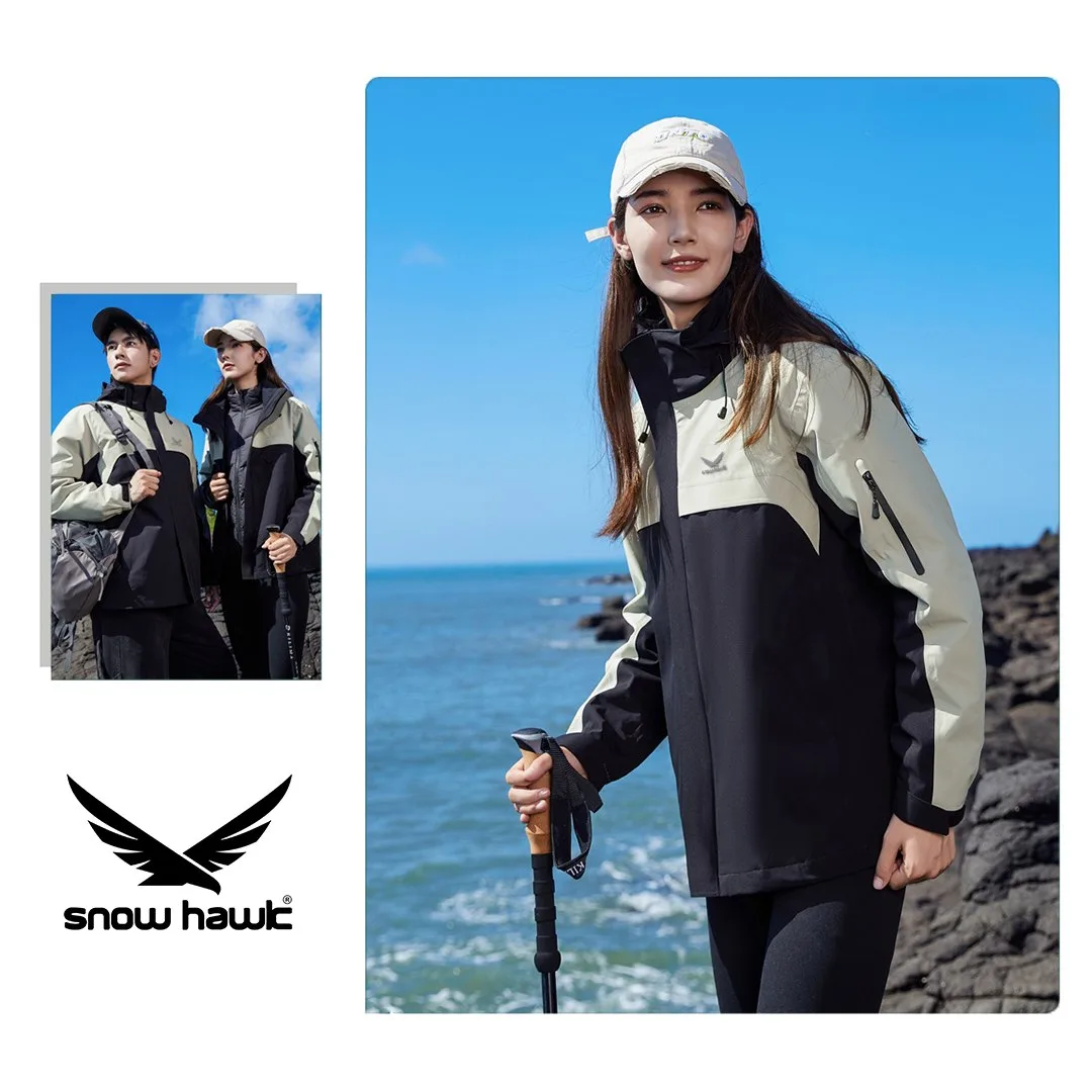 Snow hawk Unisex Winter Detachable 3 in 1 Two Piece Long Sleeve Hooded Fleece Jacket - Windproof and Waterproof Ski Jacket with Fleece Jacket - Insulated Coat for Cold Weather (Code 79819) - Image 10