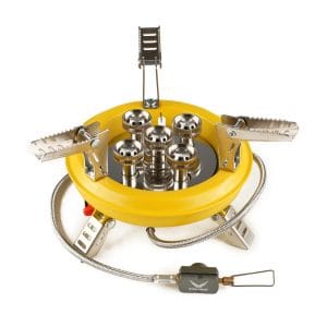 Snow hawk 16000W Portable Camping Stove Adjustable Ultralight  Windproof Design Gas Cooking Burner with Piezo Ignition and Carrying Case Foldable Stove for Outdoor Hiking (Code SN-C6189)