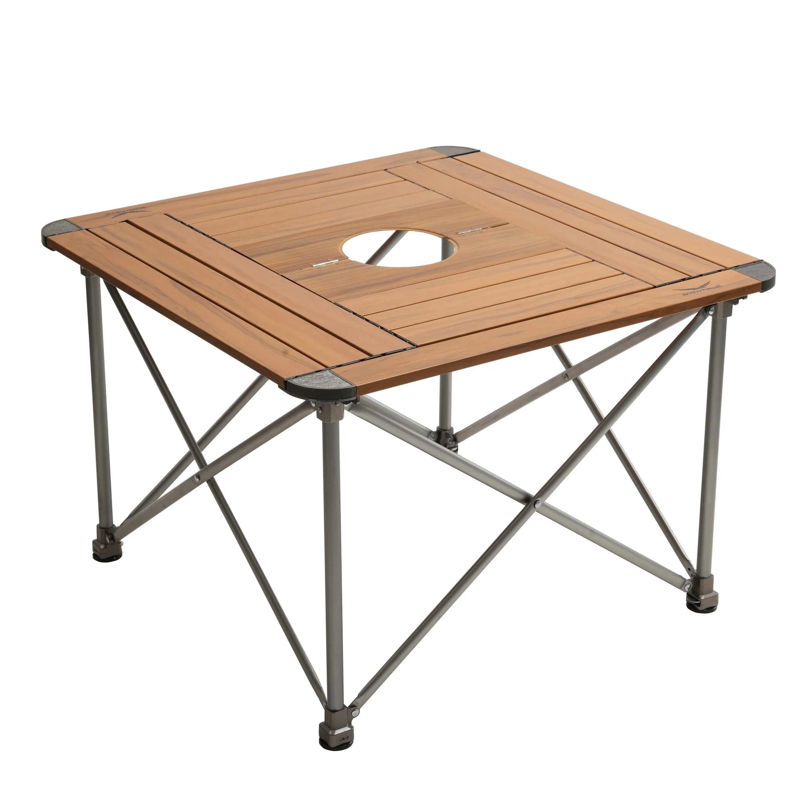 Snow hawk Portable Camping Table Equipped with a Place to Place a Camping Stove, Light Aluminum Adjustable Camp Table, Folding Compact Beach Table for Camping, Hiking, Outdoor, Picnic, Backyards Code SN-A9148 - Image 3