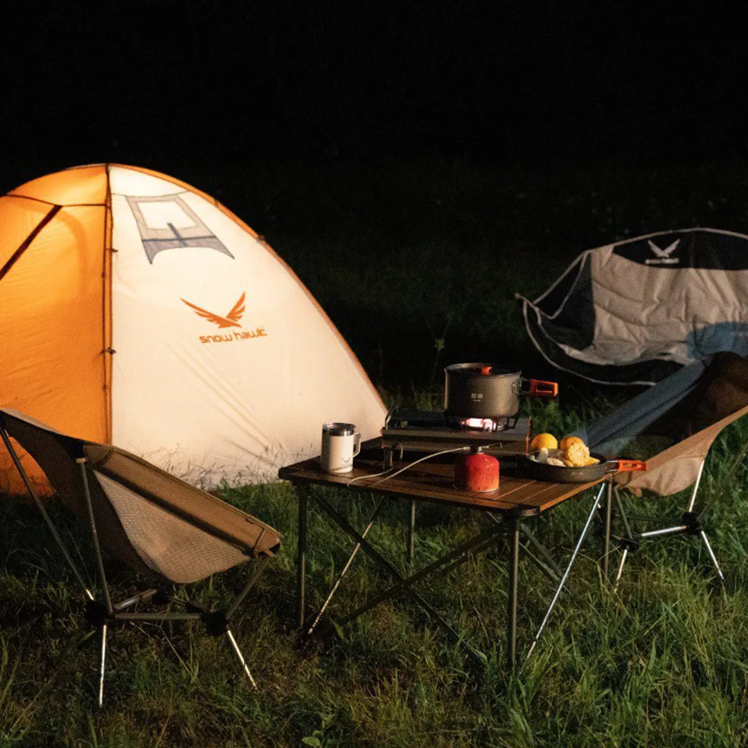 Snow hawk Portable Camping Table Equipped with a Place to Place a Camping Stove, Light Aluminum Adjustable Camp Table, Folding Compact Beach Table for Camping, Hiking, Outdoor, Picnic, Backyards Code SN-A9148 - Image 13