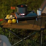 Snow hawk Portable Camping Table Equipped with a Place to Place a Camping Stove, Light Aluminum Adjustable Camp Table, Folding Compact Beach Table for Camping, Hiking, Outdoor, Picnic, Backyards Code SN-A9148 - Image 14