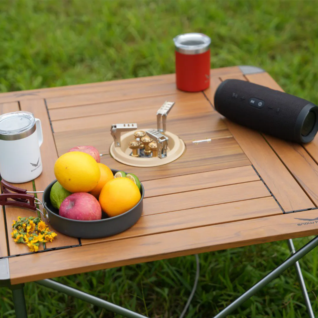 Snow hawk Portable Camping Table Equipped with a Place to Place a Camping Stove, Light Aluminum Adjustable Camp Table, Folding Compact Beach Table for Camping, Hiking, Outdoor, Picnic, Backyards Code SN-A9148 - Image 17