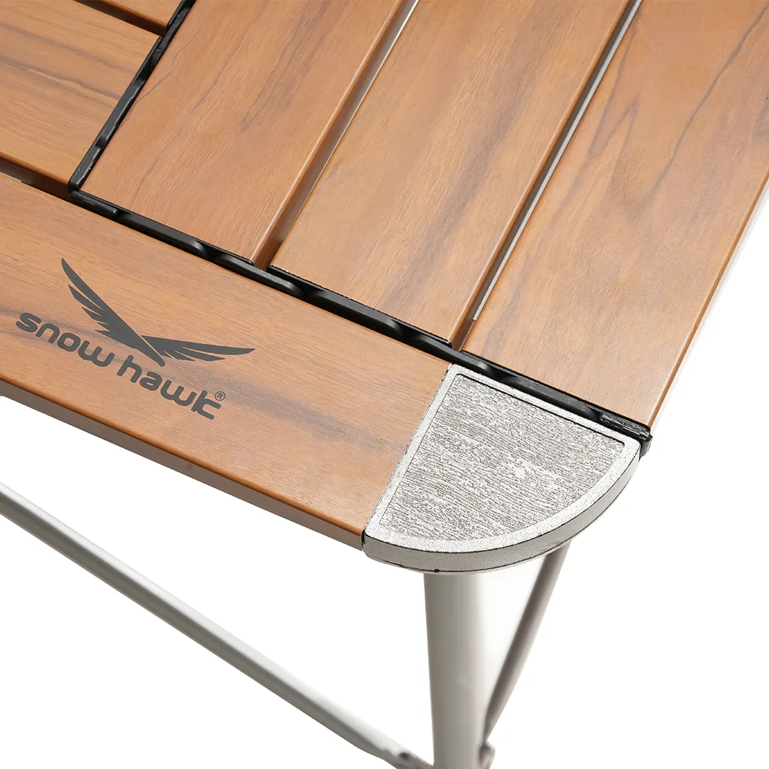 Snow hawk Portable Camping Table Equipped with a Place to Place a Camping Stove, Light Aluminum Adjustable Camp Table, Folding Compact Beach Table for Camping, Hiking, Outdoor, Picnic, Backyards Code SN-A9148 - Image 9