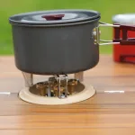 Snow hawk Portable Camping Table Equipped with a Place to Place a Camping Stove, Light Aluminum Adjustable Camp Table, Folding Compact Beach Table for Camping, Hiking, Outdoor, Picnic, Backyards Code SN-A9148 - Image 10