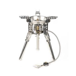 Snow hawk 3800W Windproof Camping Stove, Portable Hiking Gas Stove, Lightweight Outdoor Folding Camp Stove, Adjustable Burner, Durable Stainless Steel (Code SN-C6187)
