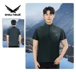 Snow hawk Men's Round Neck Half-Zip T-Shirt, Zippered Pocket, Lightweight, Quickdry, Windproof, Moisture-wicking and Anti-Odor (Code 79983) - Image 2