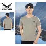 Snow hawk Men's Round Neck T-Shirt, Lightweight, Windproof, Moisture-wicking and Anti-Odor (Code 79995)