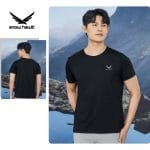 Snow hawk Men's Round Neck Zippered Pocket T-Shirt, Lightweight, Quickdry, Windproof, Moisture-wicking and Anti-Odor (Code 79971)