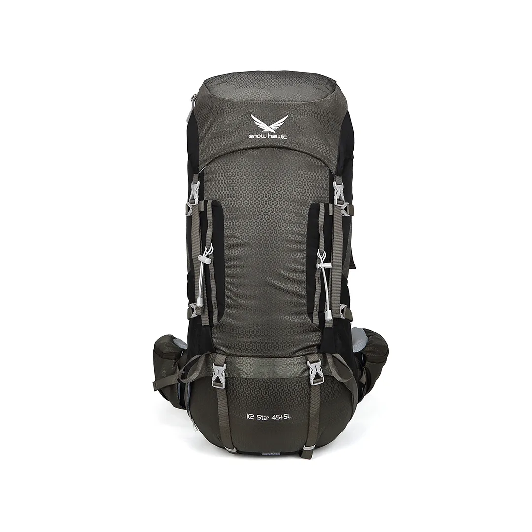 Snow hawk Mountaineering 45+5L Backpack K2 STAR Model for Climbing, Hiking, Outdoor Camping, Lightweight with Waterproof Rain Cover, Travel Backpacking, Suitable for Adults, Unisex, Multi-Color(Code SN-B3128) - Image 15