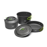 Snow hawk Camping Cookware Set, Camping Cookware, Outdoor Aluminum Cookware Kit with Frying Pan, Pot with Lid, Kettle, 3 Plates, 3 Bowls, 1 Spoon, 1 Ladle, 1 Sponge for Picnic, Backpacking, for Family Picnic, Lightweight, Reusable Plastic Dinnerware Set, Small Portable Size, 14 Pieces Portable for 3 People (Code SN-T 111) - Image 33