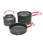 Snow hawk Camping Cookware Set, Camping Cookware, Outdoor Aluminum Cookware Kit with Frying Pan, Pot with Lid, Kettle, 3 Plates, 3 Bowls, 1 Spoon, 1 Ladle, 1 Sponge for Picnic, Backpacking, for Family Picnic, Lightweight, Reusable Plastic Dinnerware Set, Small Portable Size, 14 Pieces Portable for 3 People (Code SN-T 111) - Image 6