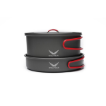 Snow hawk Camping Cookware Set, Camping Cookware, Outdoor Aluminum Cookware Kit with Frying Pan, Pot with Lid, Kettle, 3 Plates, 3 Bowls, 1 Spoon, 1 Ladle, 1 Sponge for Picnic, Backpacking, for Family Picnic, Lightweight, Reusable Plastic Dinnerware Set, Small Portable Size, 14 Pieces Portable for 3 People (Code SN-T 111) - Image 7