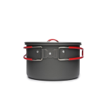 Snow hawk Camping Cookware Set, Camping Cookware, Outdoor Aluminum Cookware Kit with Frying Pan, Pot with Lid, Kettle, 3 Plates, 3 Bowls, 1 Spoon, 1 Ladle, 1 Sponge for Picnic, Backpacking, for Family Picnic, Lightweight, Reusable Plastic Dinnerware Set, Small Portable Size, 14 Pieces Portable for 3 People (Code SN-T 111) - Image 10