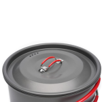 Snow hawk Camping Cookware Set, Camping Cookware, Outdoor Aluminum Cookware Kit with Frying Pan, Pot with Lid, Kettle, 2 Bowls, 1 Spoon, 1 Ladle, 1 Sponge for Picnic, Backpacking, for Family Picnic, Lightweight, Reusable Plastic Dinnerware Set, Small Portable Size, 10 Pieces Portable for 2 People (Code SN-T 112) - Image 13