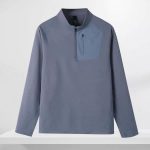 Snow hawk Men's Lightweight Half-Zip Long Sleeve T-Shirt (Code 7456) Windproof, Breathable and Durable, for Mountaineering, Hiking, Running