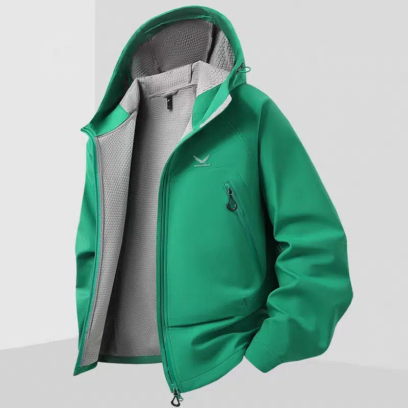 Snow hawk Men's Lightweight Windstopper jacket(code SN-C2172), Hooded, Windproof and Water Resistant, Breathable, Winter Windbreaker Jacket for Mountaineering, Running, Hiking - Image 3