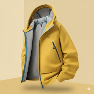 Snow hawk Men's Lightweight Windstopper jacket(code SN-C2172), Hooded, Windproof and Water Resistant, Breathable, Winter Windbreaker Jacket for Mountaineering, Running, Hiking