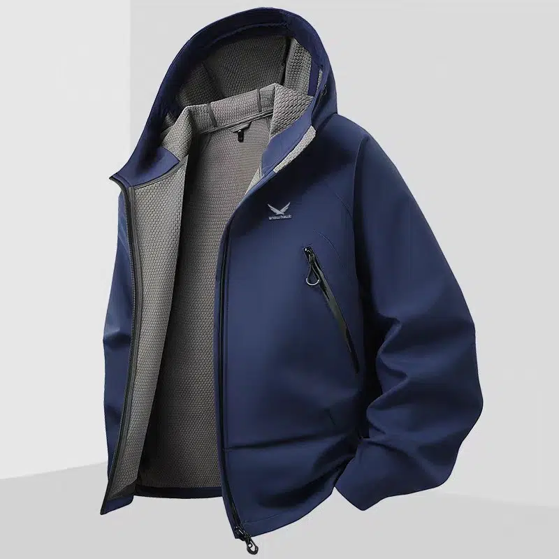 Snow hawk Men's Lightweight Windstopper jacket(code SN-C2172), Hooded, Windproof and Water Resistant, Breathable, Winter Windbreaker Jacket for Mountaineering, Running, Hiking - Image 6