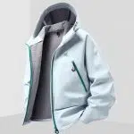 Snow hawk Men's Lightweight Windstopper jacket(code SN-C2172), Hooded, Windproof and Water Resistant, Breathable, Winter Windbreaker Jacket for Mountaineering, Running, Hiking - Image 2