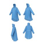 Snow hawk Hooded Nylon Rain Poncho for Adults, Lightweight, Waterproof, Quick-Drying, Portable Rain Jacket for Men and Women(Code SN-A9171) - Image 3