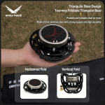 Snow hawk Ultralight Portable Infrared Gas Stove BLAZE Model, High-Efficiency Wind-Resistant Backpacking Stove with Piezo Ignition, UFO Stove, 3.0kW Folding Camping Stove for Hiking, Picnic & Outdoor Survival(Code SN-C6197) - Image 7