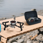 Snow hawk Ultralight Portable Infrared Gas Stove BLAZE PRO Model, High-Efficiency Wind-Resistant Backpacking Stove with Piezo Ignition, UFO Stove, 3.0kW Folding Camping Stove for Hiking, Picnic & Outdoor Survival(Code SN-C6198) - Image 2