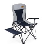 Snow hawk Folding Camping Chair, Folding Director Chair with Side Table for Adults, Camping Chairs for Outdoor, Lawn, Sports, Fishing, Supports 300 lbs (Code G502) - Image 5